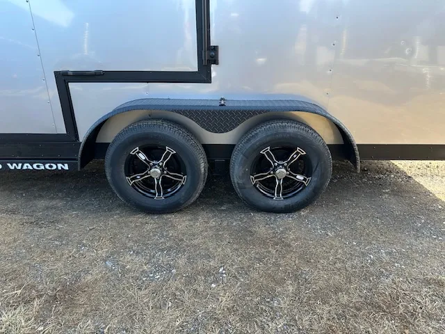 Ding & Dent Covered Wagon 7 x 16 Enclosed Cargo Trailer – UTV - Image 9
