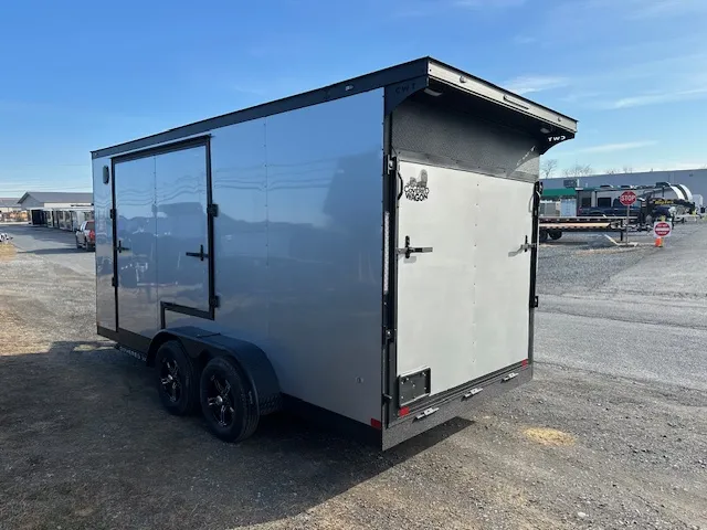Ding & Dent Covered Wagon 7 x 16 Enclosed Cargo Trailer – UTV - Image 10