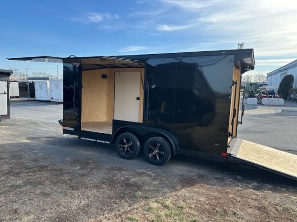 Covered Wagon 7 x 16 Enclosed Cargo Trailer – UTV Escape Door - Image 8
