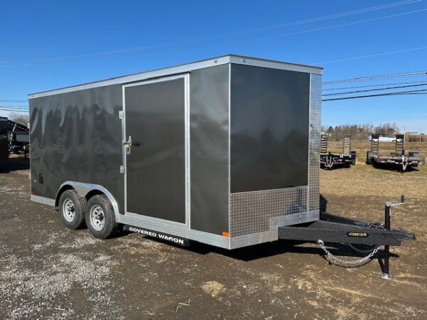 Covered Wagon 8.5×16 Enclosed Car Trailer — 10K GVWR