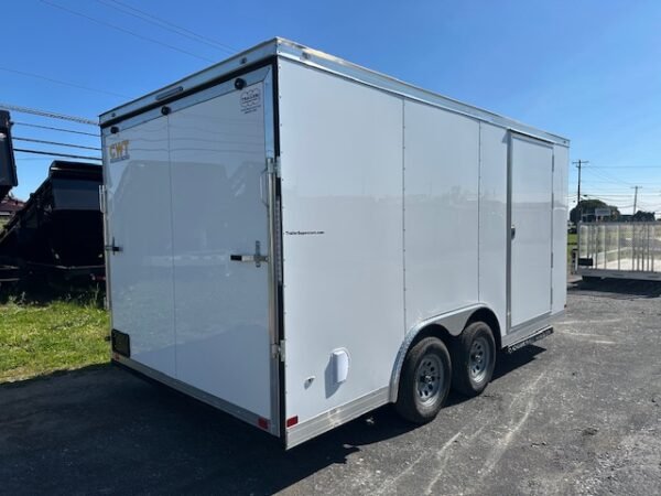 Covered Wagon 8.5 x 16 Enclosed Car Trailer – Spare Tire - Image 4