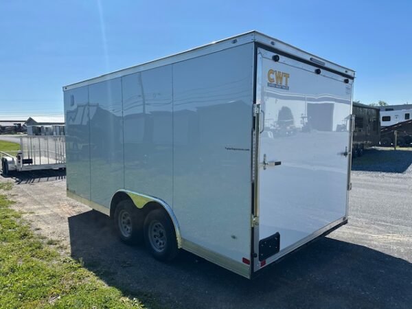Covered Wagon 8.5 x 16 Enclosed Car Trailer – Spare Tire - Image 7