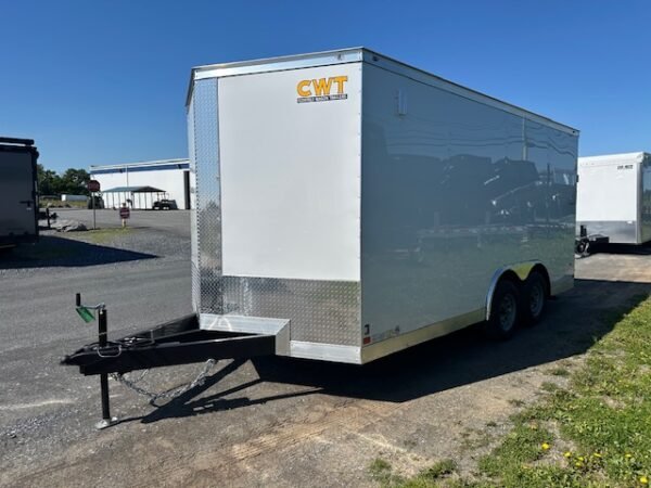 Covered Wagon 8.5 x 16 Enclosed Car Trailer – Spare Tire - Image 5