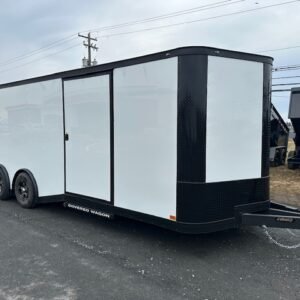 Covered Wagon 8.5 x 24 Enclosed Car Trailer – Spoiler