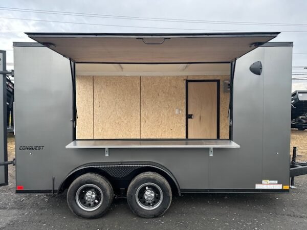 Formula 7.5 x 14 Enclosed Concession Trailer – Barn Doors - Image 6