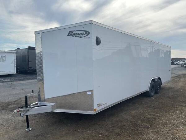 Formula 8.5 x 24 Aluminum Enclosed Car Hauler – V Nose - Image 5