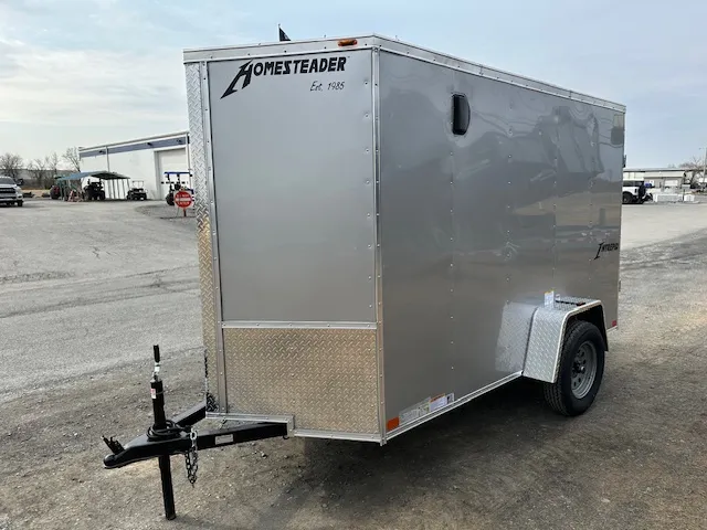 Homesteader 5 x 10 Enclosed V-Nose Cargo Trailer – Barn Doors - Image 5
