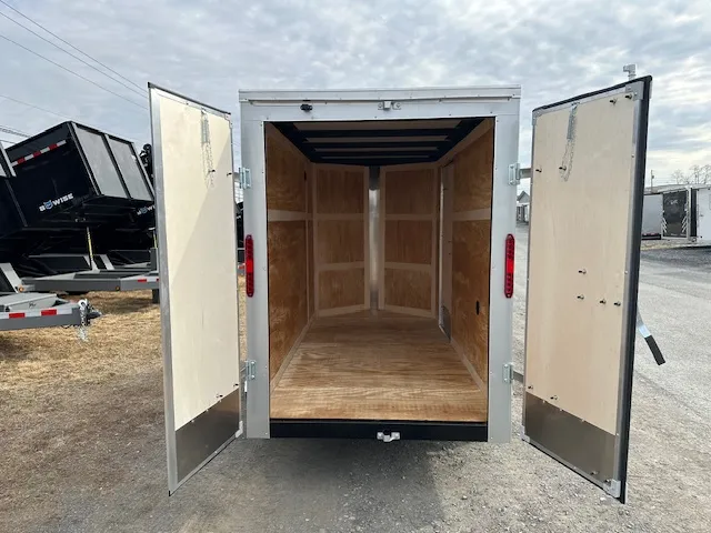 Homesteader 5 x 10 Enclosed V-Nose Cargo Trailer – Barn Doors - Image 3