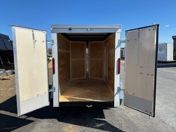 Homesteader 5 x 8 Enclosed V-Nose Cargo Trailer – Barn Doors - Image 3