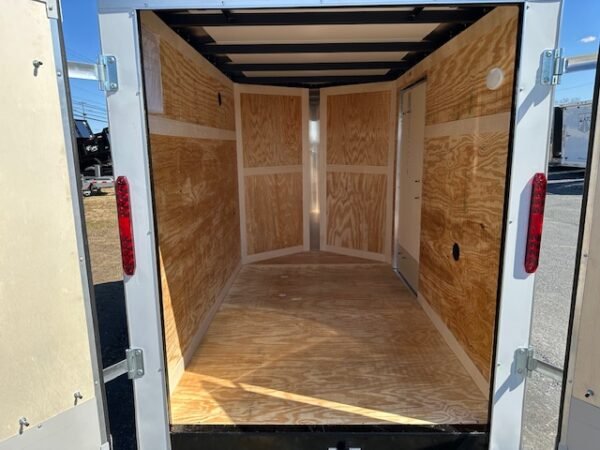 Homesteader 5 x 8 Enclosed V-Nose Cargo Trailer – Barn Doors - Image 6
