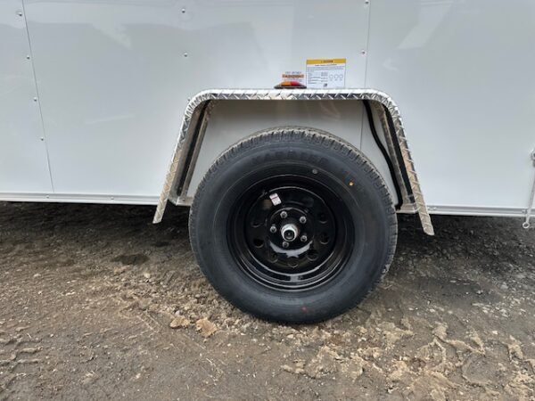 Homesteader 6 x 12 V-Nose Cargo Trailer – Rear Barn Doors - Image 8