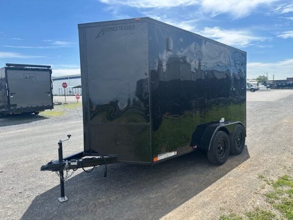 Homesteader 6 x 12 V-Nose Enclosed Cargo Trailer – Black Trim - Image 5