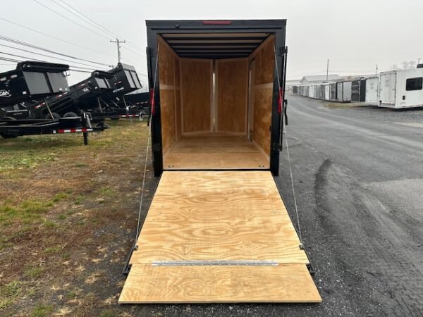Homesteader 6 x 12 V-Nose Enclosed Trailer – Black Trim - Image 3