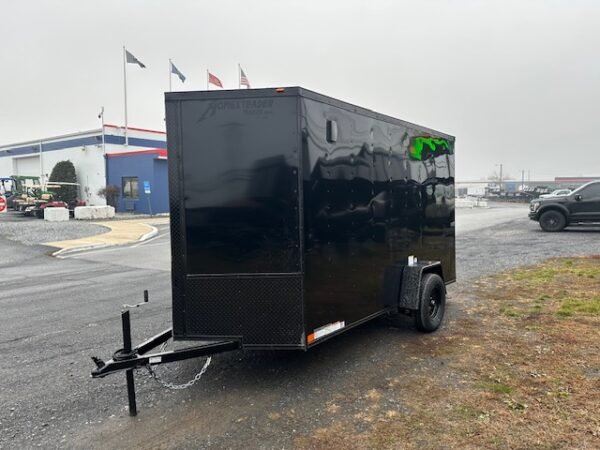 Homesteader 6 x 12 V-Nose Enclosed Trailer – Black Trim - Image 5