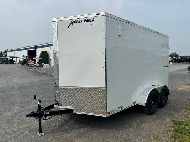 Homesteader 7 x 12 V-Nose Enclosed Cargo Trailer – Barn Doors - Image 5