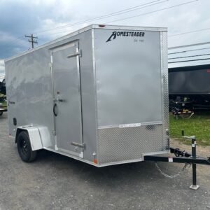 Homesteader 7 x 12 V-Nose Enclosed Cargo Trailer- Barn Doors
