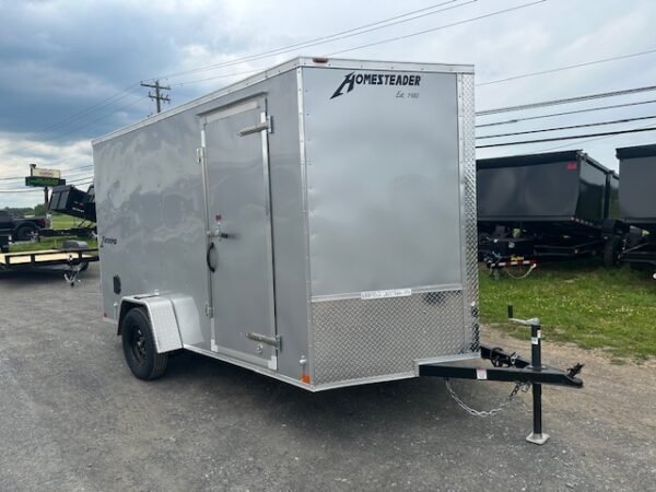 Homesteader 7 x 12 V-Nose Enclosed Cargo Trailer- Barn Doors