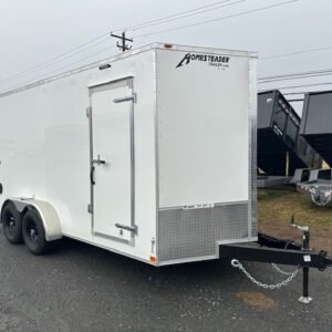 Homesteader 7 x 16 V-Nose Enclosed Trailer – HD Package