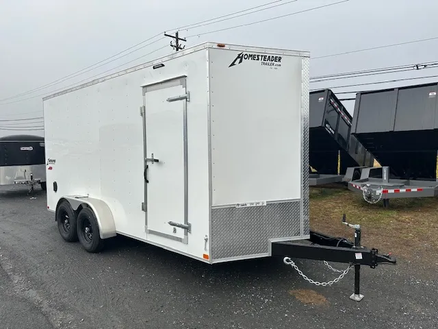 Homesteader 7 x 16 V-Nose Enclosed Trailer – HD Package