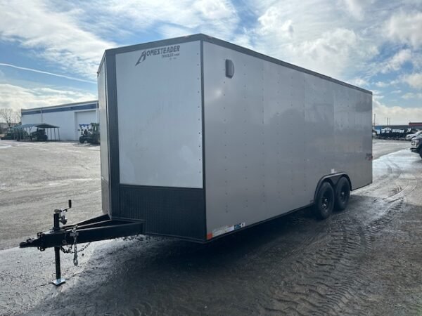 Homesteader 8.5 x 20 Enclosed V-Nose Car Trailer – Black Trim - Image 5