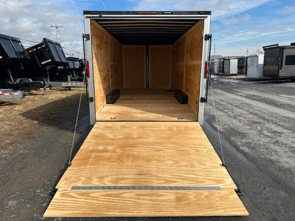 Homesteader 8.5 x 20 Enclosed V-Nose Car Trailer – Black Trim - Image 3