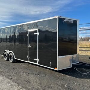 Homesteader 8.5 x 24 Enclosed V-Nose Car Trailer – Ext Tongue