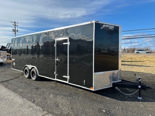 Homesteader 8.5 x 24 Enclosed V-Nose Car Trailer – Ext Tongue