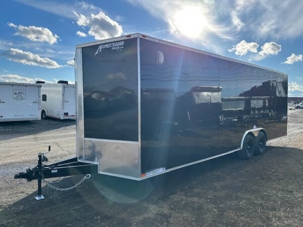 Homesteader 8.5 x 24 Enclosed V-Nose Car Trailer – Ext Tongue - Image 5