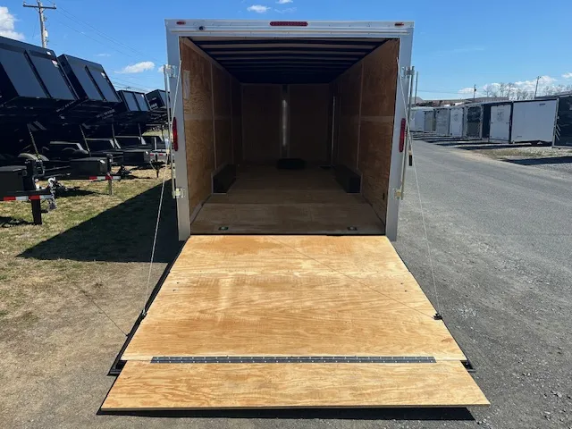 Homesteader 8.5 x 24 Enclosed V-Nose Car Trailer – Two Tone - Image 3