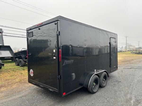 Homesteader 7 x 16 V-Nose Enclosed Cargo Trailer – Black Trim - Image 7