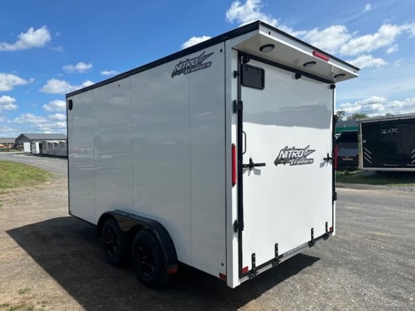 Nitro 7.5×14 V-Nose Enclosed Cargo Trailer- Black Trim - Image 7