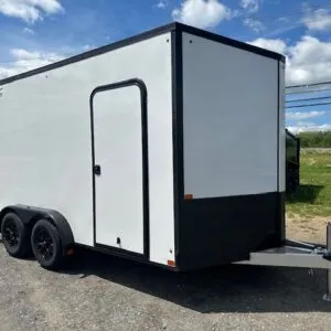 Nitro 7.5×14 V-Nose Enclosed Cargo Trailer- Black Trim