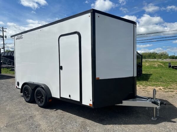 Nitro 7.5×14 V-Nose Enclosed Cargo Trailer- Black Trim