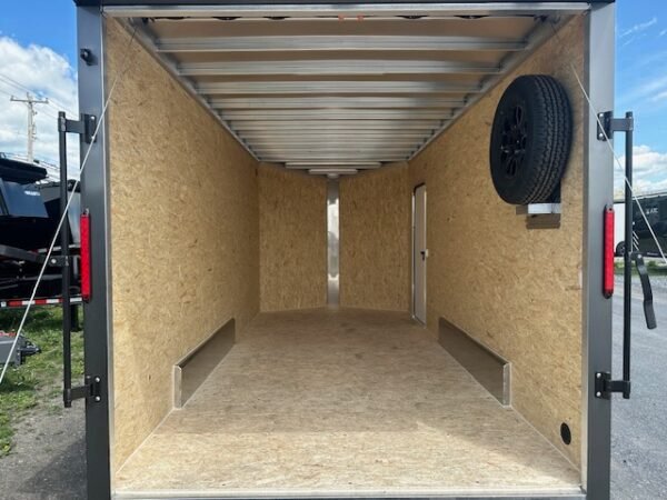 Nitro 7.5×16 V-Nose Enclosed Cargo Trailer- Black Trim - Image 6