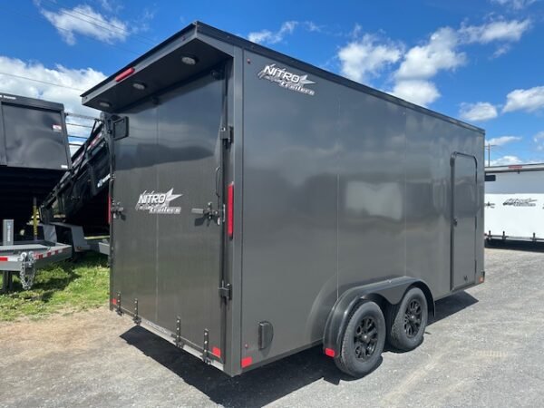 Nitro 7.5×16 V-Nose Enclosed Cargo Trailer- Black Trim - Image 4