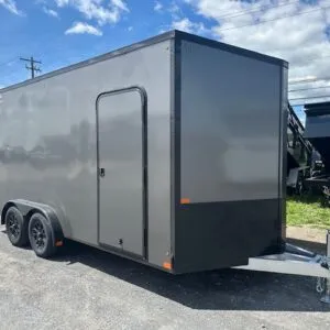 Nitro 7.5×16 V-Nose Enclosed Cargo Trailer- Black Trim