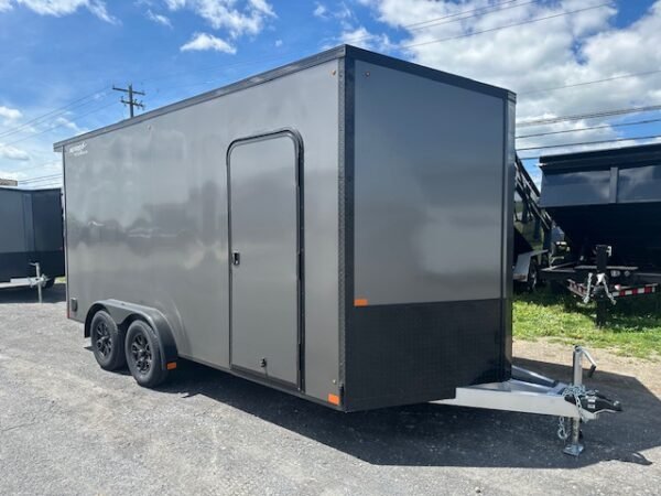 Nitro 7.5×16 V-Nose Enclosed Cargo Trailer- Black Trim