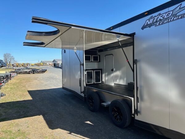 Nitro 8.5 x 22 Enclosed Aluminum Car Trailer- Black Trim - Image 8