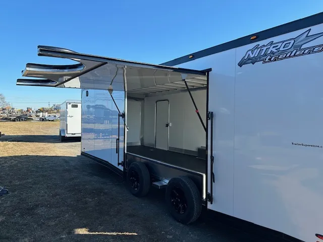 Nitro 8.5 x 24 Enclosed Aluminum Car Trailer- Black Trim - Image 9