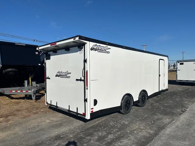 Nitro 8.5 x 24 Enclosed Aluminum Car Trailer- Black Trim - Image 4