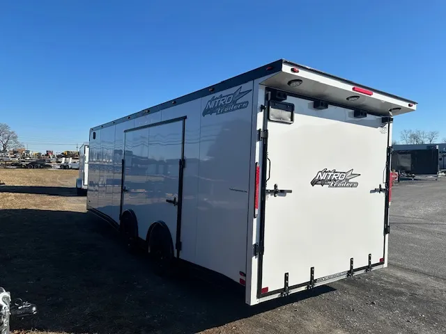 Nitro 8.5 x 24 Enclosed Aluminum Car Trailer- Black Trim - Image 7