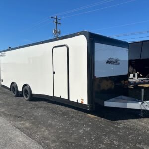 Nitro 8.5 x 24 Enclosed Aluminum Car Trailer- Black Trim
