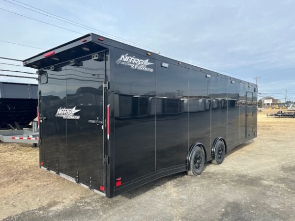 Nitro 8.5 x 28 Enclosed Aluminum Car Trailer- Black Trim - Image 4