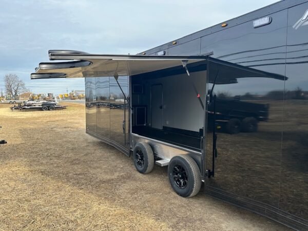 Nitro 8.5 x 28 Enclosed Aluminum Car Trailer- Black Trim - Image 8