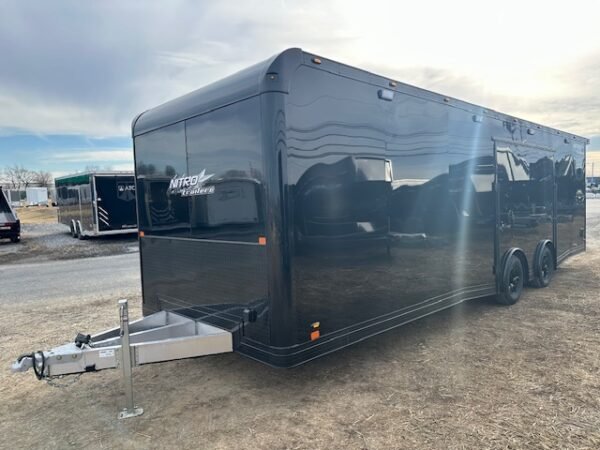 Nitro 8.5 x 28 Enclosed Aluminum Car Trailer- Black Trim - Image 5