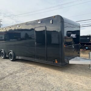 Nitro 8.5 x 28 Enclosed Aluminum Car Trailer- Black Trim