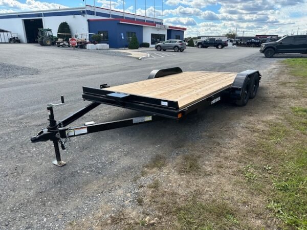 Premier 7 x 18 Wood Deck 7k Open Car Trailer – Slide Out Ramps - Image 6