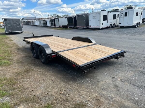 Premier 7 x 18 Wood Deck 7k Open Car Trailer – Slide Out Ramps - Image 5