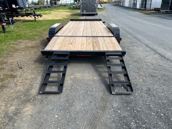Premier 7 x 18 Wood Deck 7k Open Car Trailer – Slide Out Ramps - Image 7