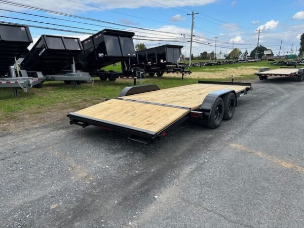 Premier 7 x 20 Wood Deck Open Car Trailer – Winch Plate - Image 6